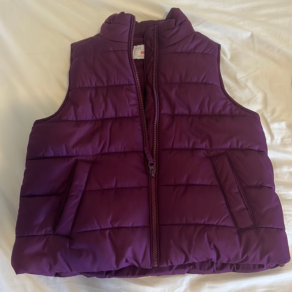 Purple girls puffer vest